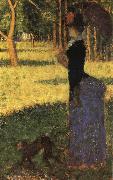Georges Seurat Walk with the Monkey Spain oil painting artist